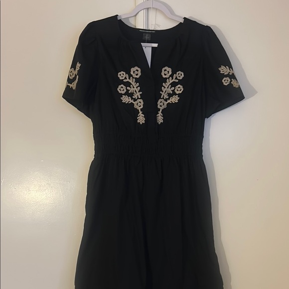 French Connection Dresses & Skirts - NWT French Connection Embroidered Black Maxi Dress